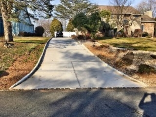 6 inch concrete driveway with float finish – Branchburg, NJ