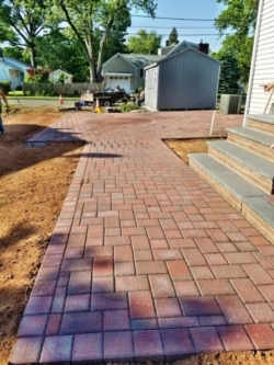 brick paver walkway and patio – Hillsborough, NJ