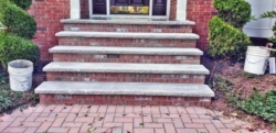 new porch with limestone stairs – Branchburg, NJ